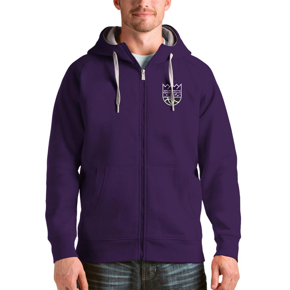 Худи на молнии Sacramento Kings Antigua Logo Victory (фиолетовый)