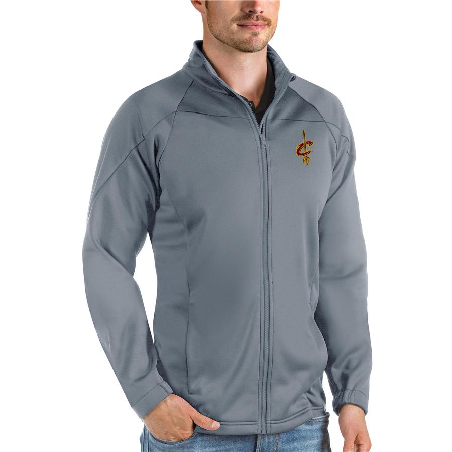 Cleveland Cavaliers Antigua Links Full-Zip Golf Jacket - Charcoal