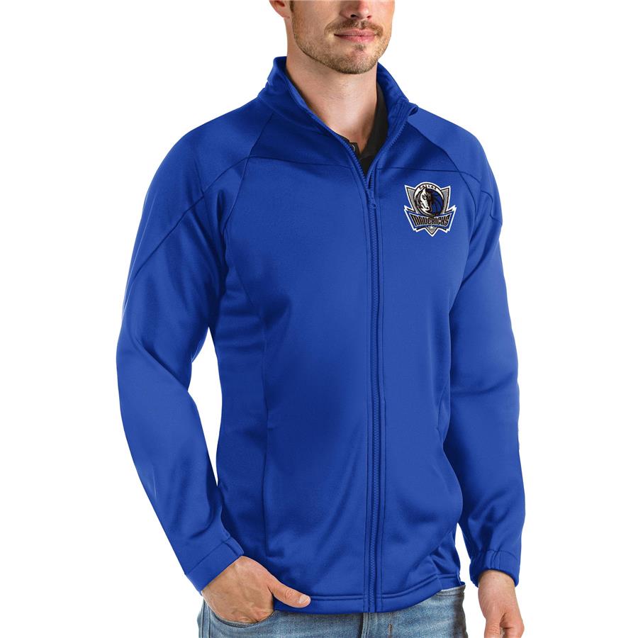 Dallas Mavericks Antigua Links Full-Zip Golf Jacket - Royal