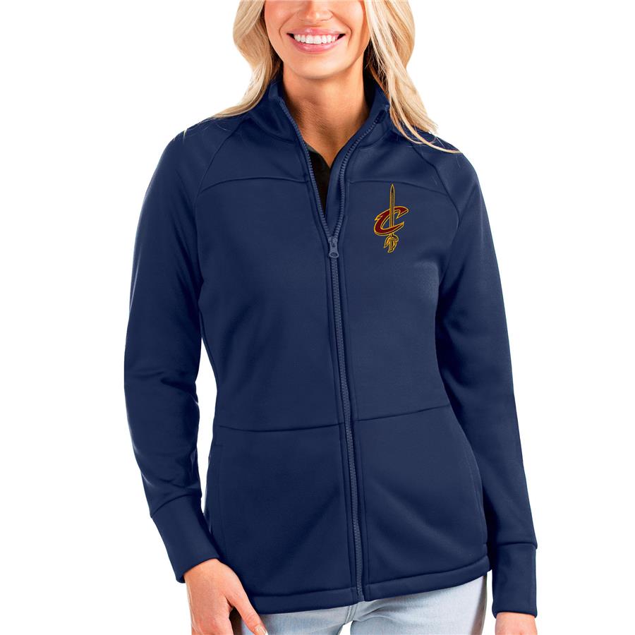 Cleveland Cavaliers Antigua Women's Links Full-Zip Golf Jacket - Navy