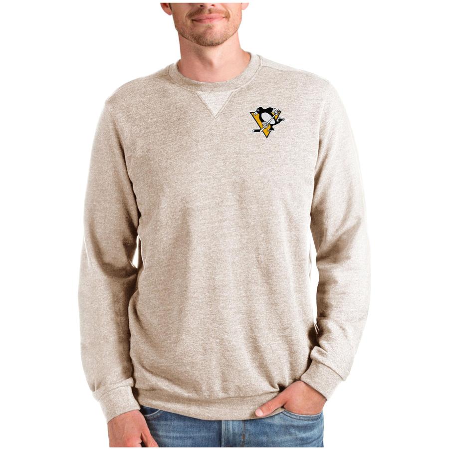 Свитшот Pittsburgh Penguins Antigua Reward (бежевый меланж)