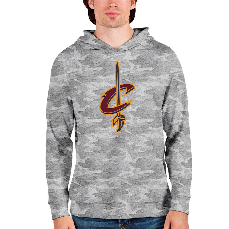 Cleveland Cavaliers Antigua Logo Absolute Pullover Hoodie - Camo