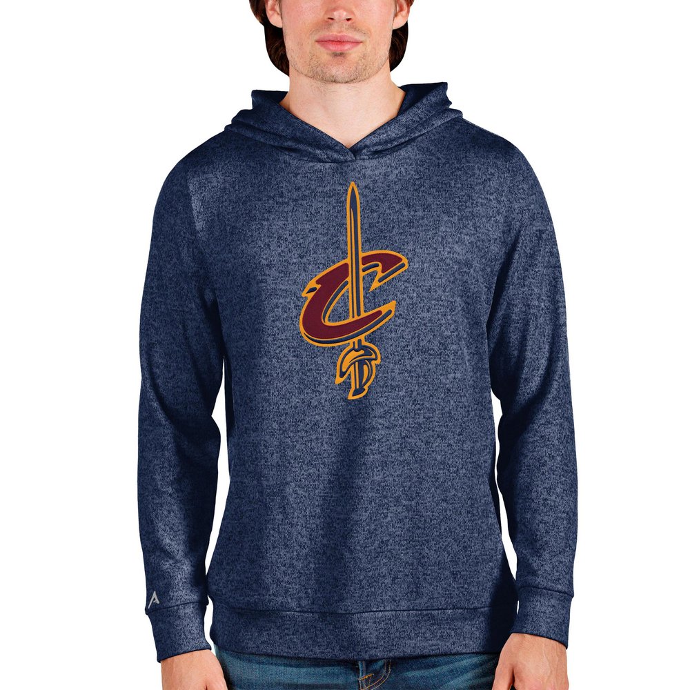 Cleveland Cavaliers Antigua Logo Absolute Pullover Hoodie - Navy