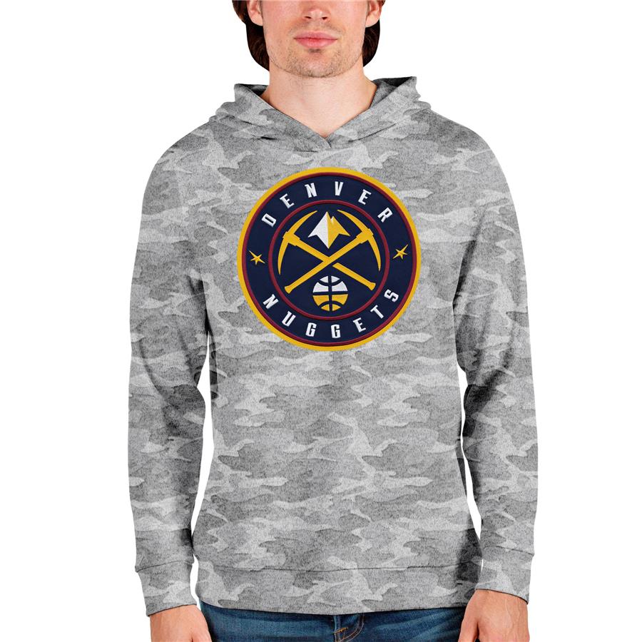 Denver Nuggets Antigua Logo Absolute Pullover Hoodie - Camo