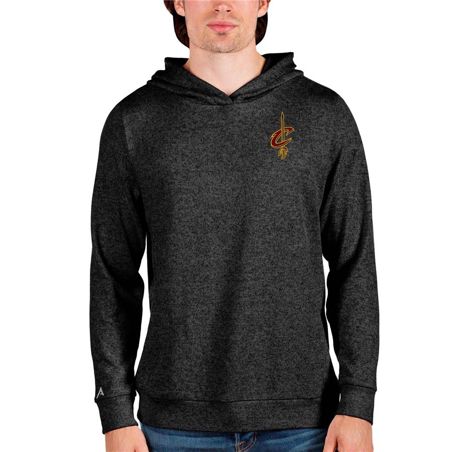 Cleveland Cavaliers Antigua Absolute Pullover Hoodie - Heathered Black