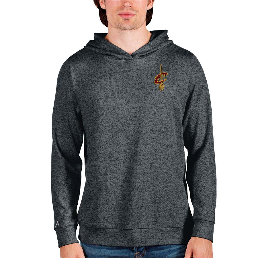 Cleveland Cavaliers Antigua Absolute Pullover Hoodie - Heathered Charcoal