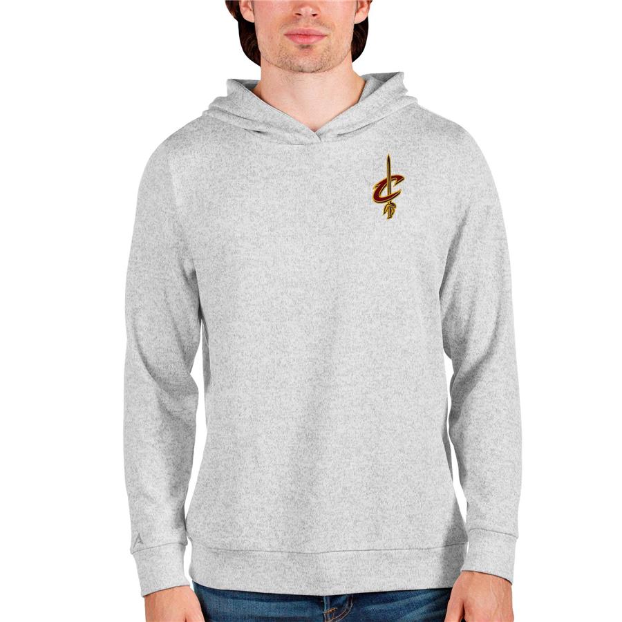 Cleveland Cavaliers Antigua Absolute Pullover Hoodie - Heathered Gray