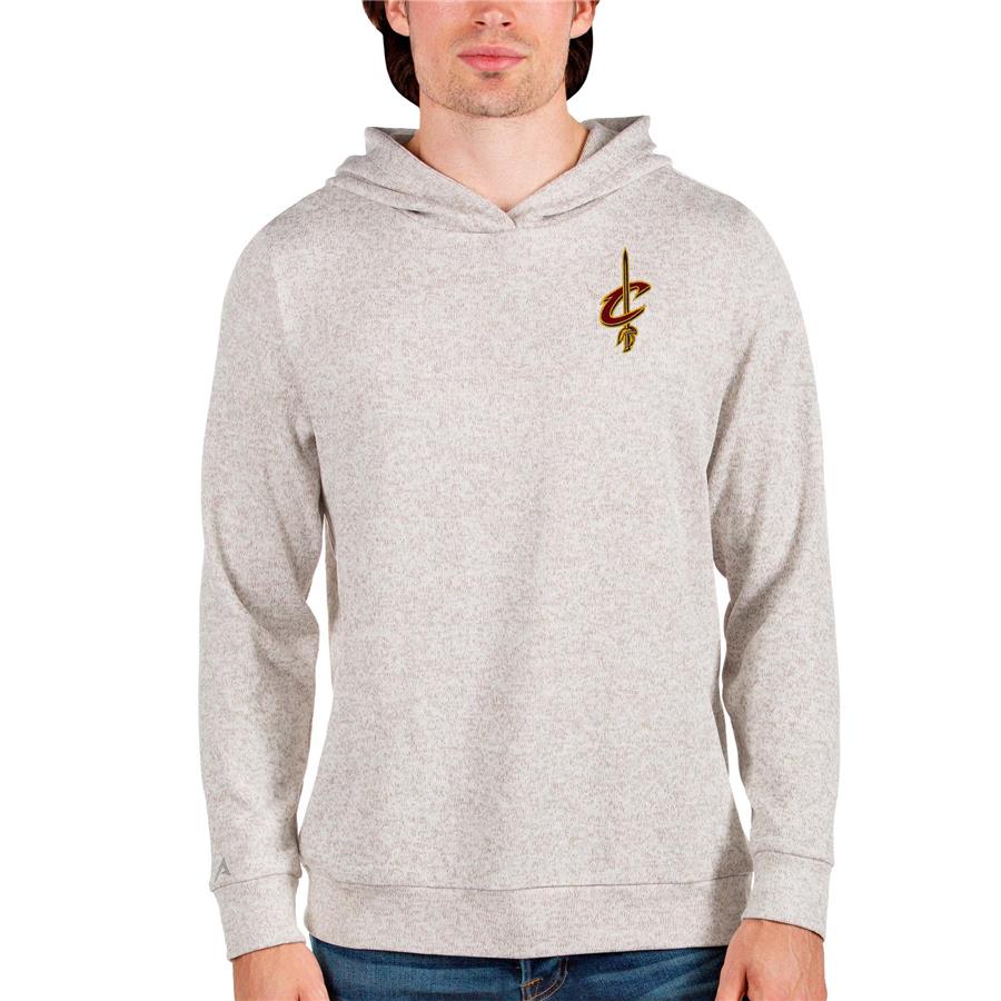 Cleveland Cavaliers Antigua Absolute Pullover Hoodie - Oatmeal