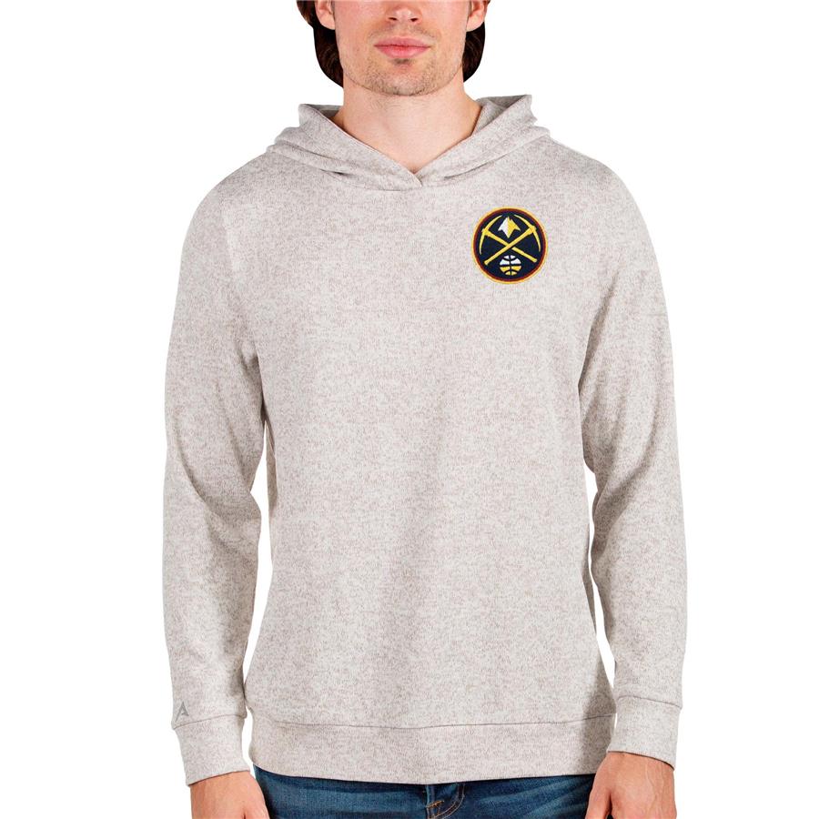 Denver Nuggets Antigua Absolute Pullover Hoodie - Oatmeal