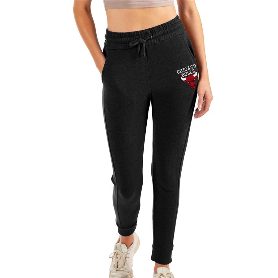 Chicago Bulls Antigua Women's Action Jogger Pants - Heathered Black