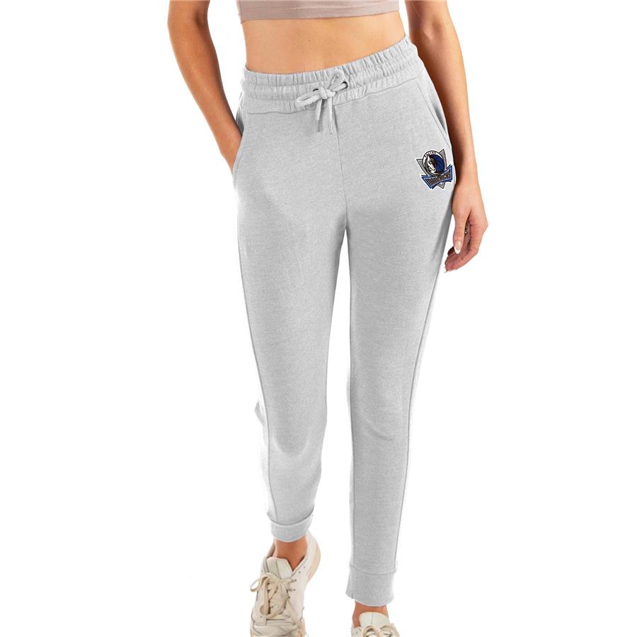 Dallas Mavericks Antigua Women's Action Jogger Pants - Heathered Gray