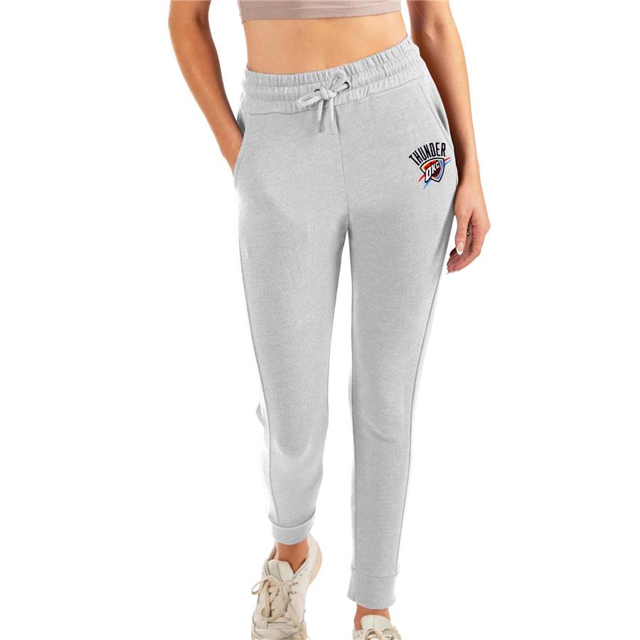 Oklahoma City Thunder Antigua Women's Action Jogger Pants - Heathered Gray