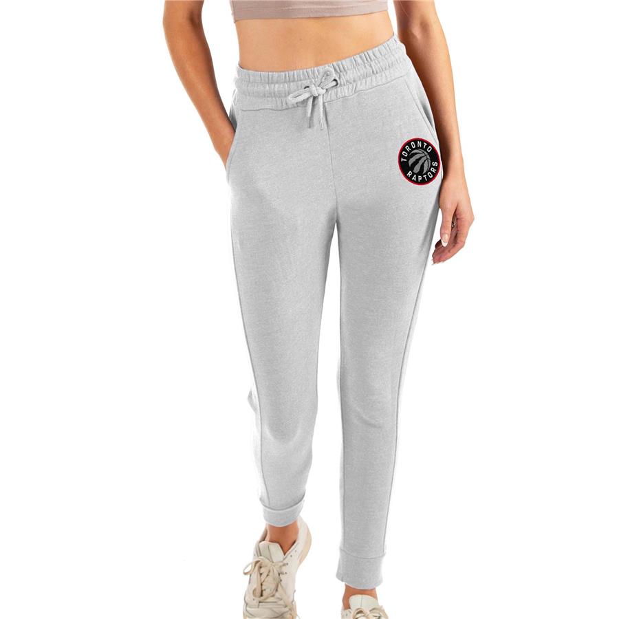 Toronto Raptors Antigua Women's Action Jogger Pants - Heathered Gray