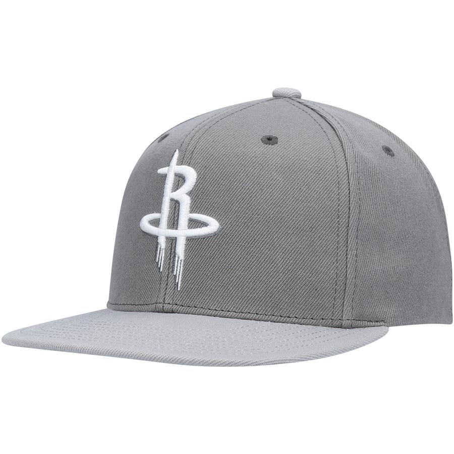 Houston Rockets Mitchell & Ness Cool Snapback Hat - Gray