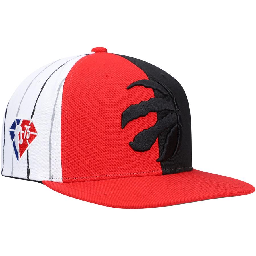 Toronto Raptors Mitchell & Ness NBA 75th Anniversary What The? Snapback Hat - Red