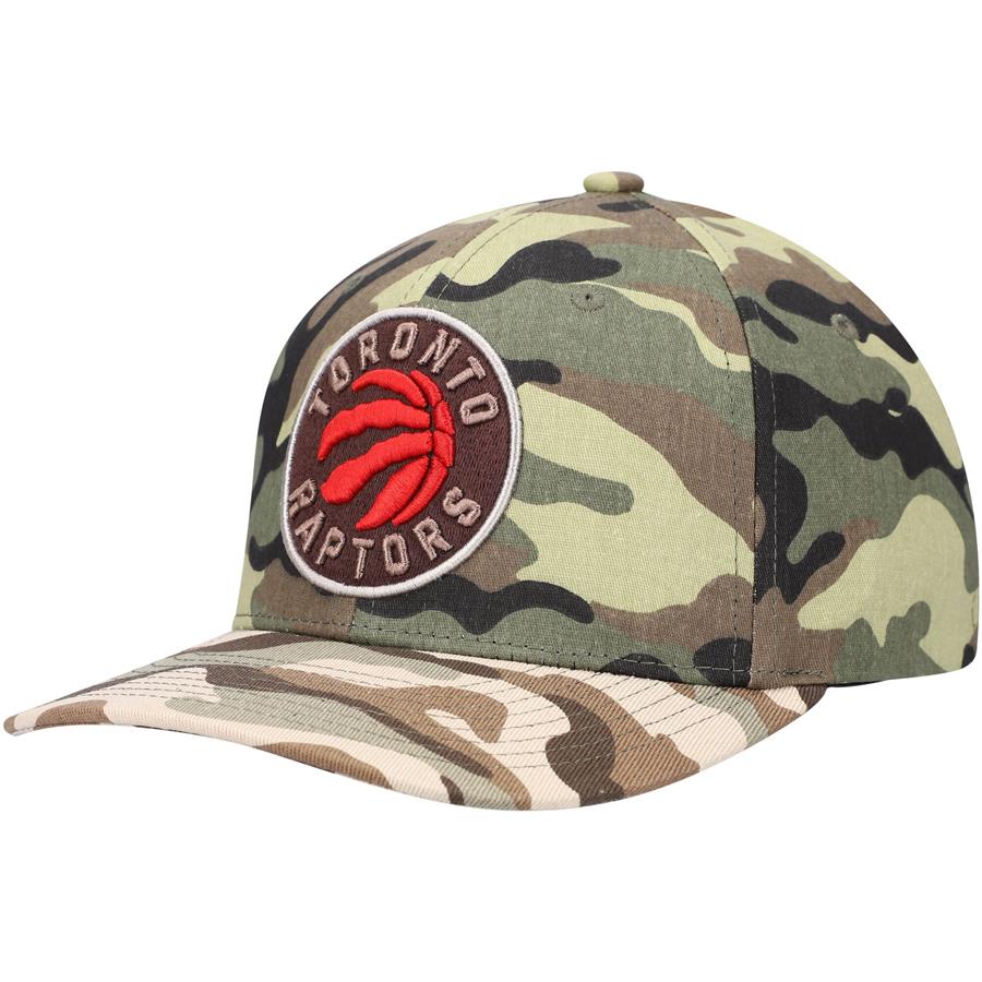 Toronto Raptors Mitchell & Ness Woodland Desert Snapback Hat - Camo