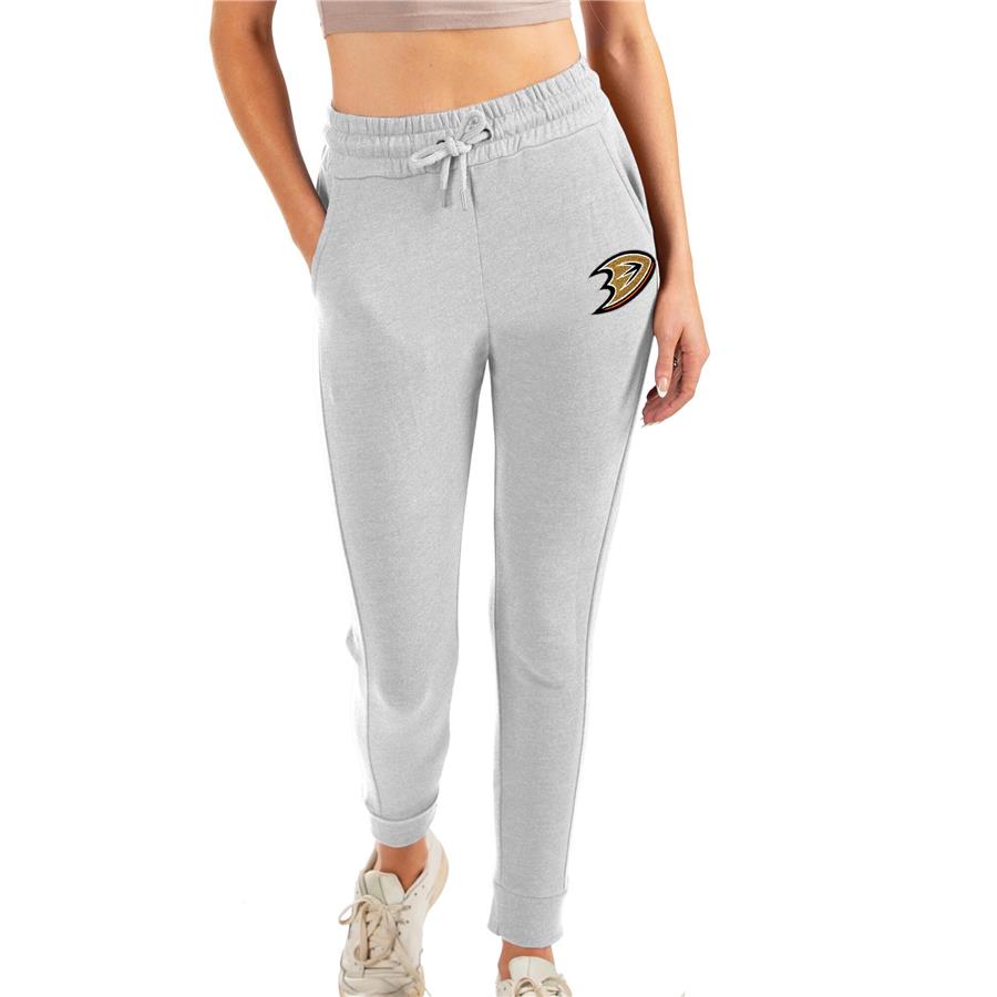 Anaheim Ducks Antigua Women's Action Jogger Pants - Heathered Gray