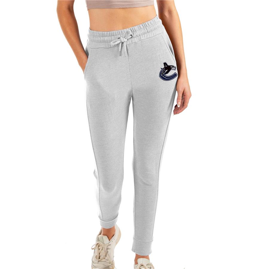 Vancouver Canucks Antigua Women's Action Jogger Pants - Heathered Gray