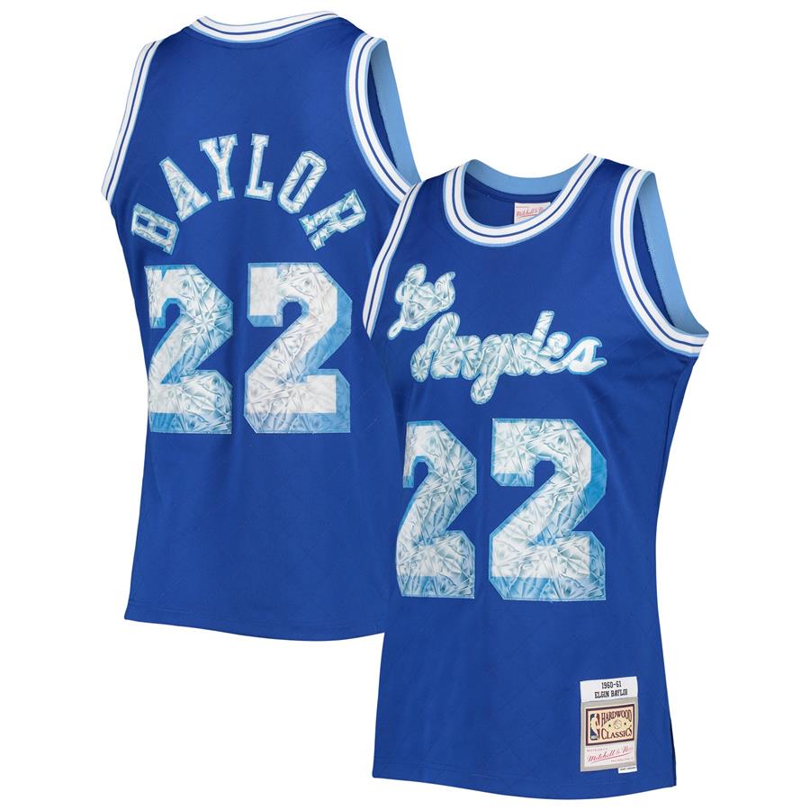 Elgin Baylor Los Angeles Lakers Mitchell & Ness 1960-61 Hardwood Classics 75th Anniversary Diamond Swingman Jersey - Royal
