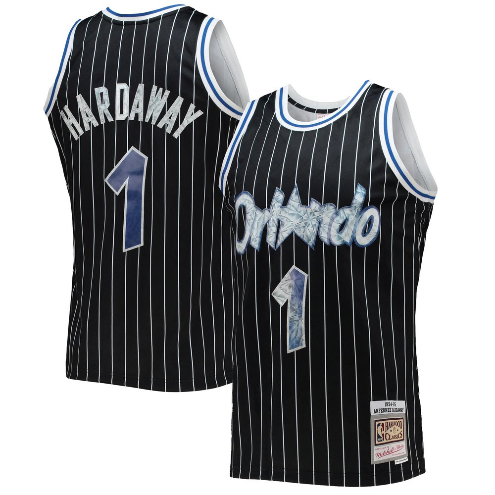 Penny Hardaway Orlando Magic Mitchell & Ness 1994-95 Hardwood Classics 75th Anniversary Diamond Swingman Jersey - Black
