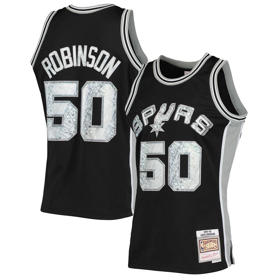 David Robinson San Antonio Spurs Mitchell & Ness 1998-99 Hardwood Classics 75th Anniversary Diamond Swingman Jersey - Black