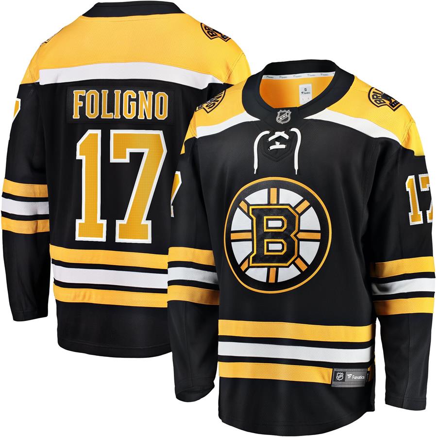 Nick Foligno Boston Bruins Fanatics Branded Home Breakaway Player Jersey - Black