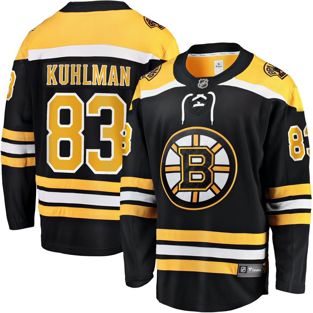Karson Kuhlman Boston Bruins Fanatics Branded Home Breakaway Player Jersey - Black