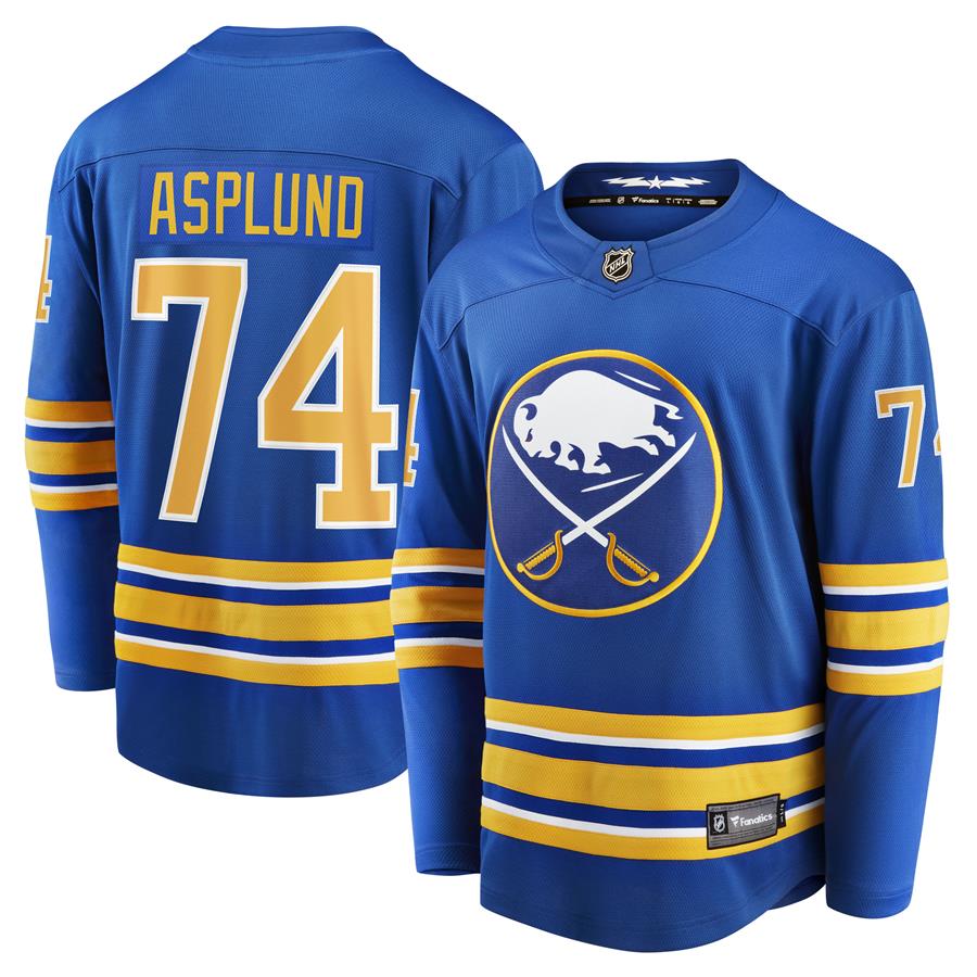 Rasmus Asplund Buffalo Sabres Fanatics Branded Home Breakaway Player Jersey - Royal