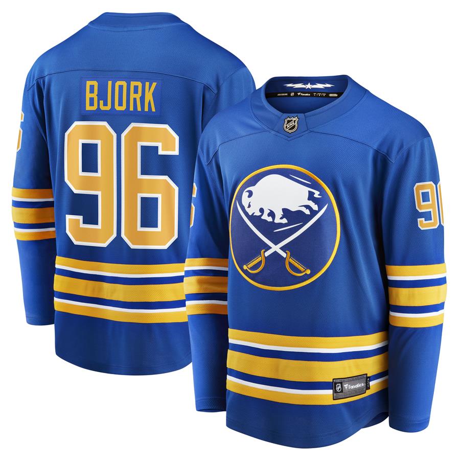 Anders Bjork Buffalo Sabres Fanatics Branded Home Breakaway Player Jersey - Royal