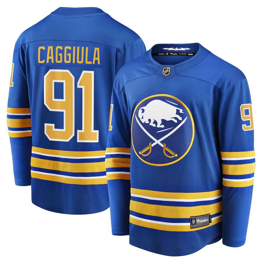 Drake Caggiula Buffalo Sabres Fanatics Branded Home Breakaway Player Jersey - Royal