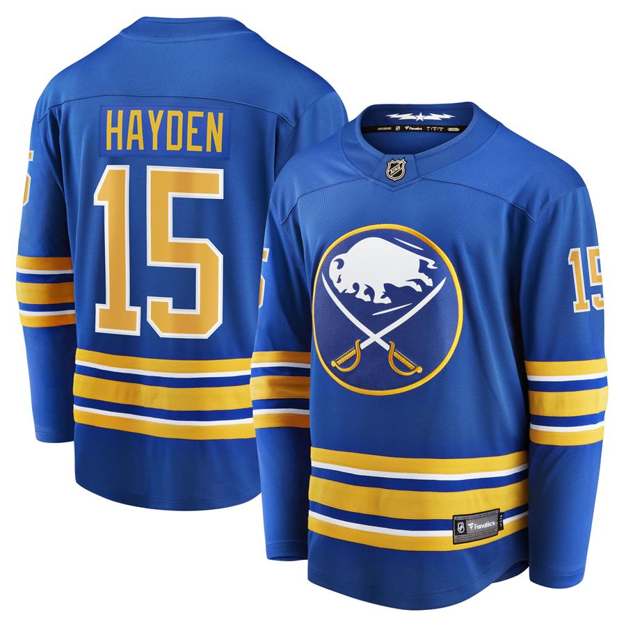 John Hayden Buffalo Sabres Fanatics Branded Home Breakaway Player Jersey - Royal