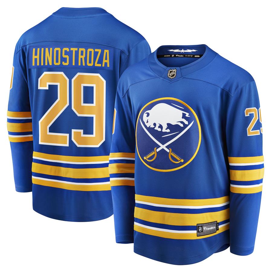 Vinnie Hinostroza Buffalo Sabres Fanatics Branded Home Breakaway Player Jersey - Royal