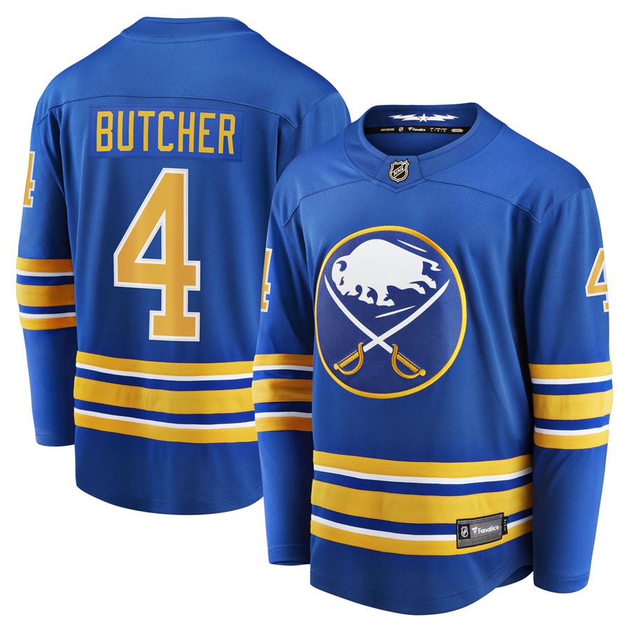 Will Butcher Buffalo Sabres Fanatics Branded Home Breakaway Player Jersey - Royal