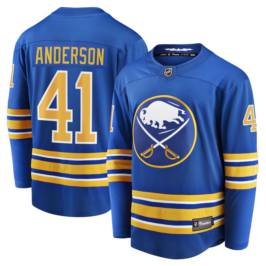 Craig Anderson Buffalo Sabres Fanatics Branded Home Breakaway Player Jersey - Royal