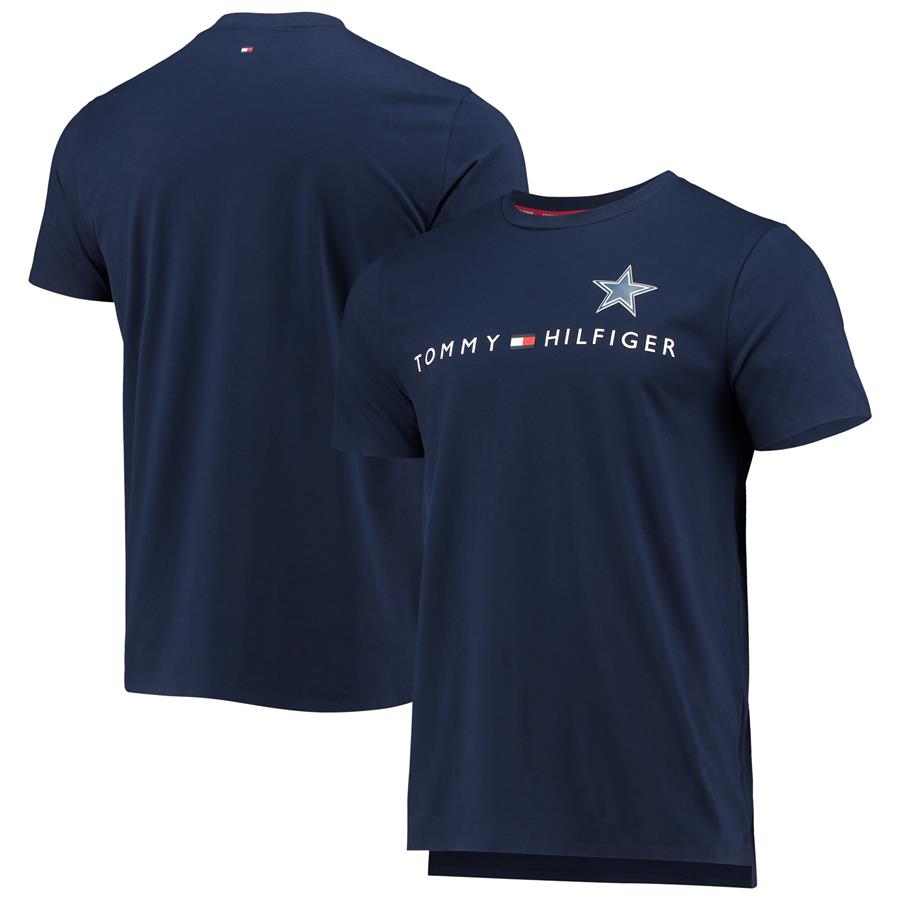 Dallas Cowboys Tommy Hilfiger Graphic T-Shirt - Navy