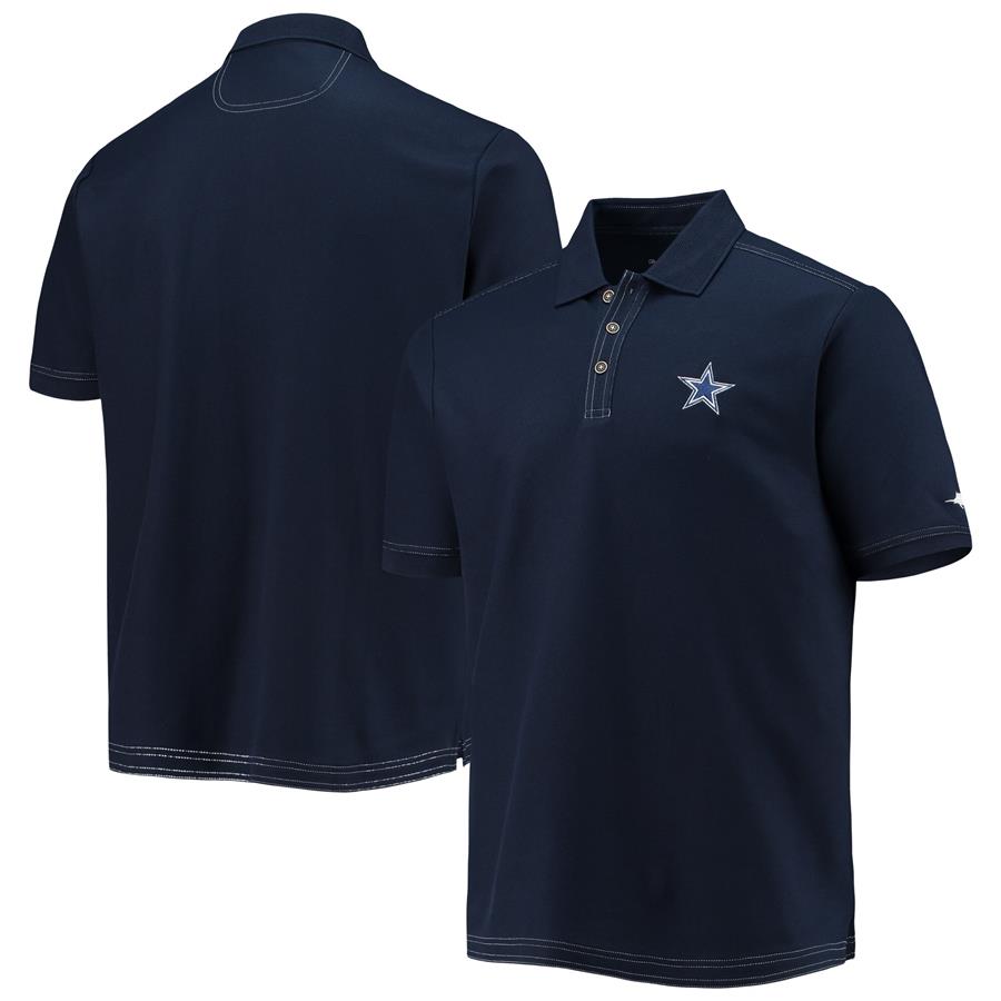 Dallas Cowboys Tommy Bahama Logo Emfielder Polo - Navy