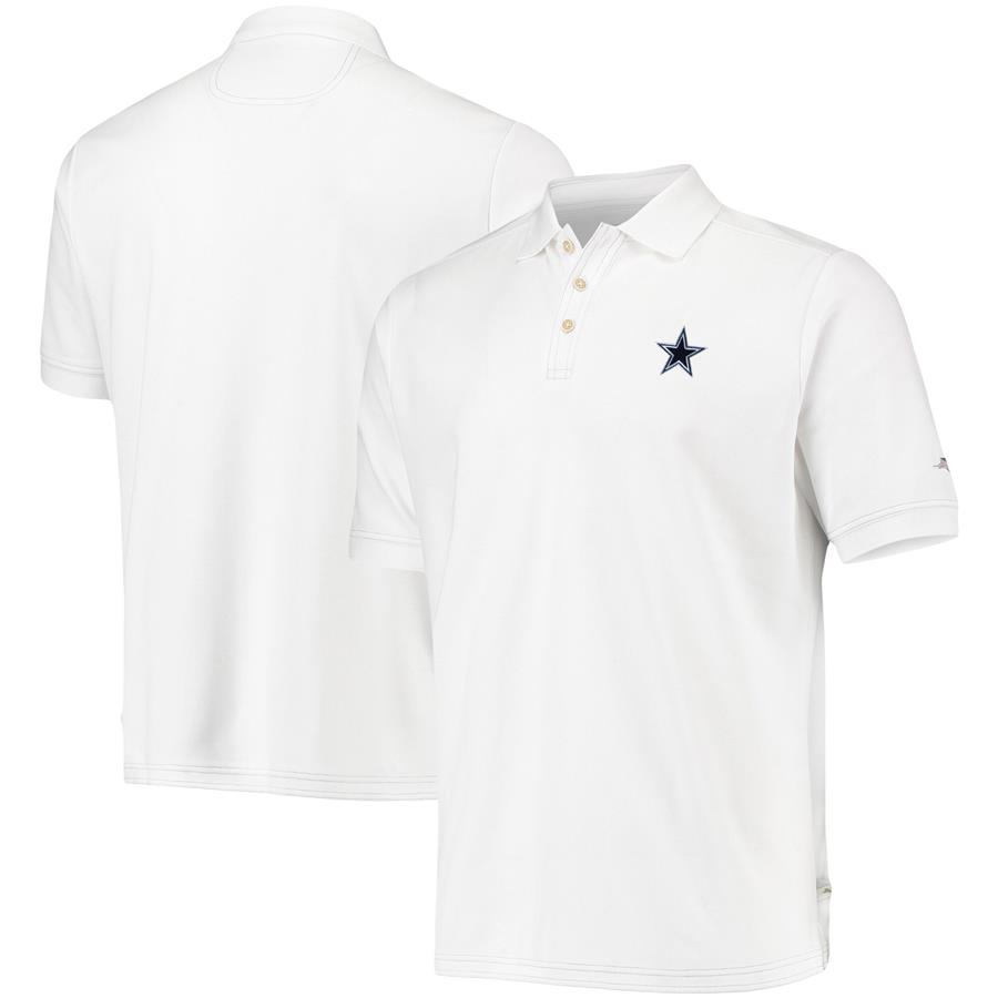 Dallas Cowboys Tommy Bahama Emfielder Polo - White