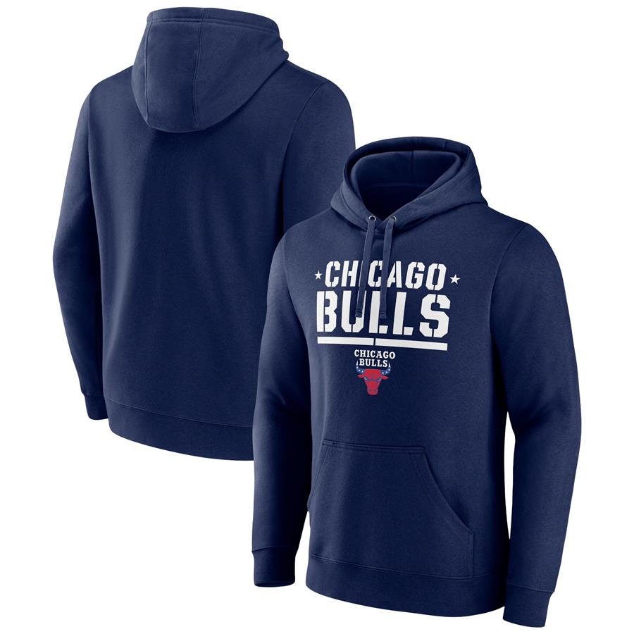 Chicago Bulls Fanatics Branded Hoops For Troops Trained Pullover Hoodie - Navy