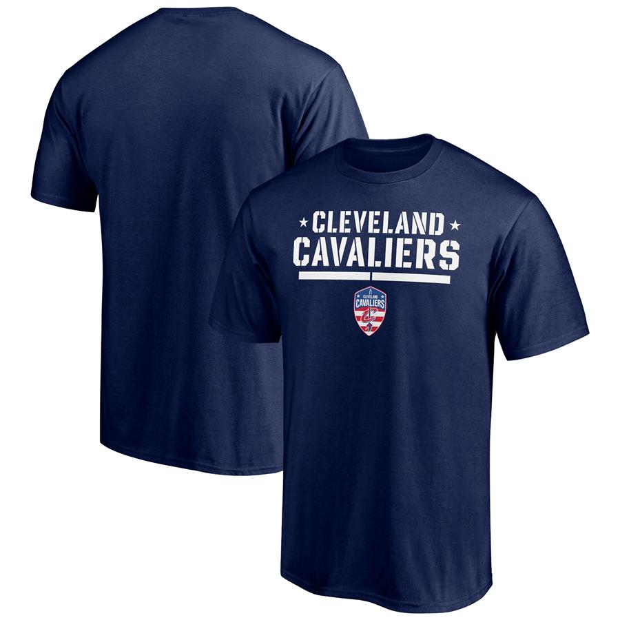 Cleveland Cavaliers Fanatics Branded Hoops For Troops Trained T-Shirt - Navy
