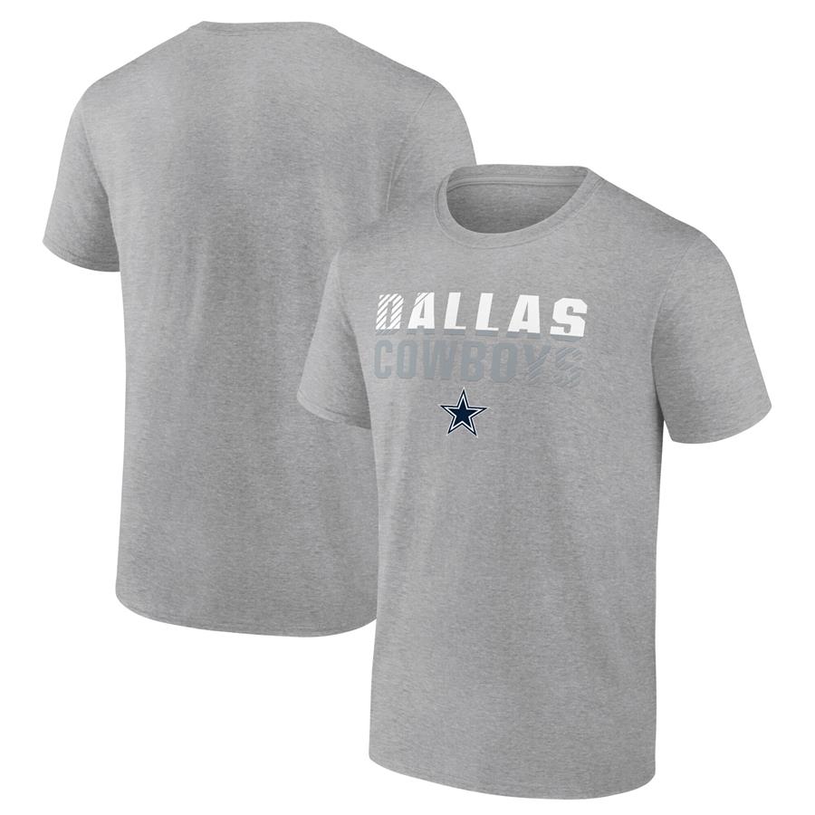 Dallas Cowboys Fanatics Branded Team Fade Out T-Shirt - Heathered Gray