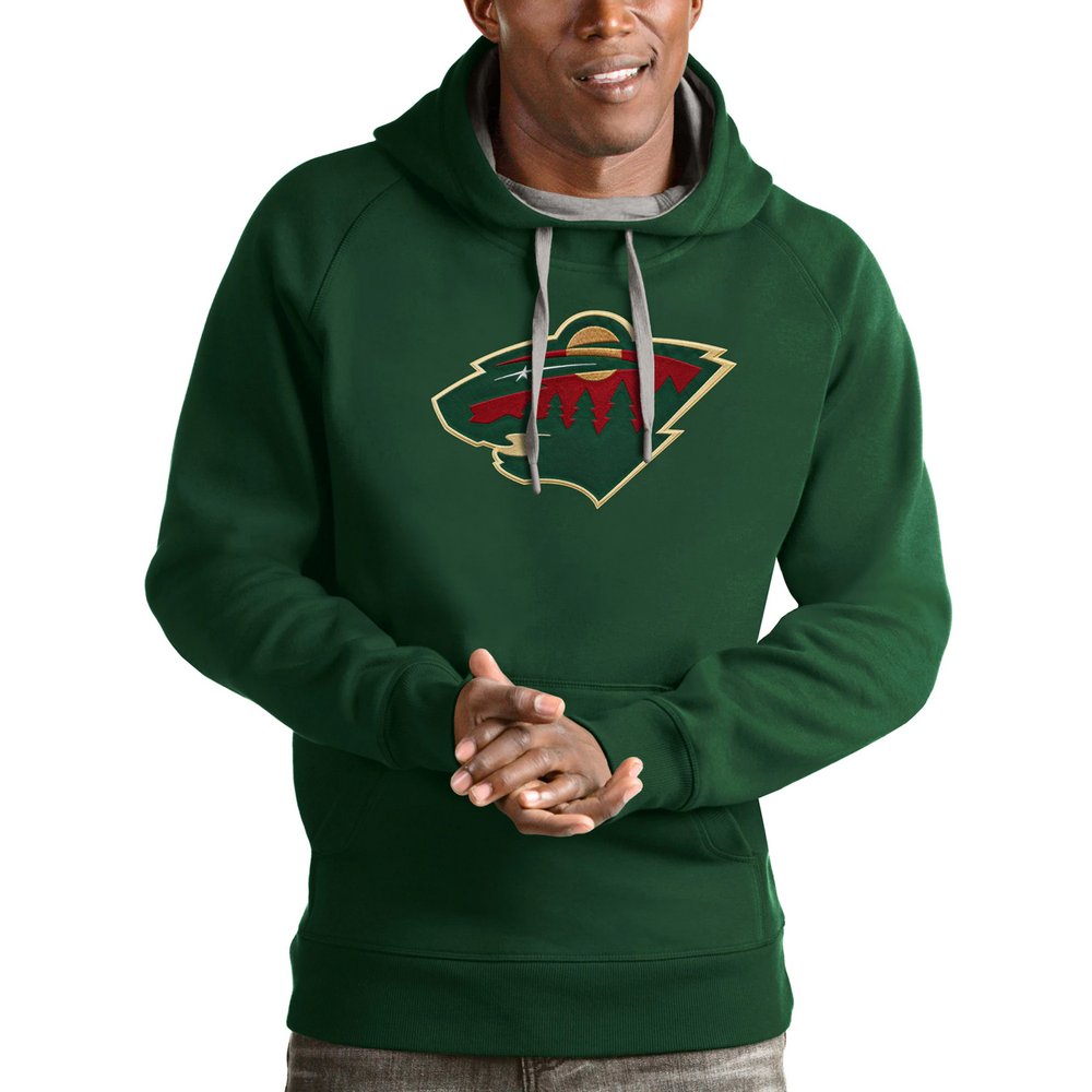 Худи Minnesota Wild Antigua Logo Victory (тёмно-зелёный)