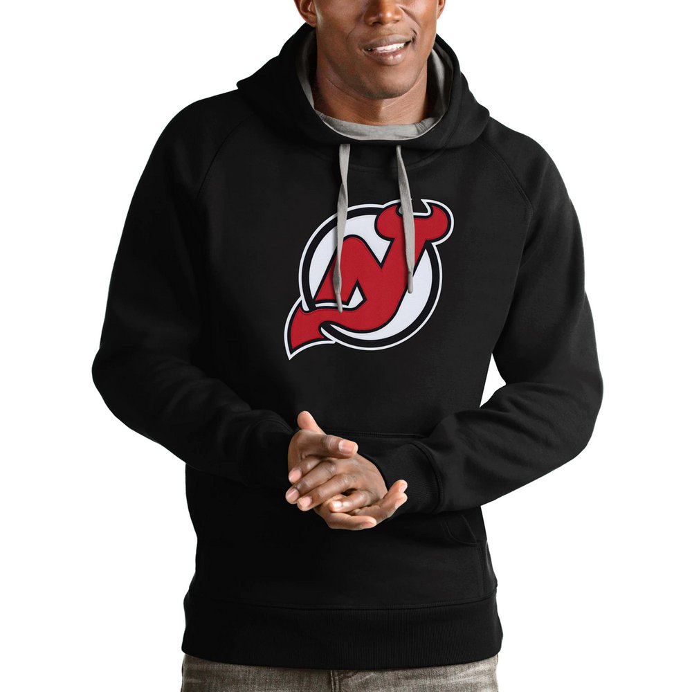 Худи New Jersey Devils Antigua Logo Victory (чёрный)