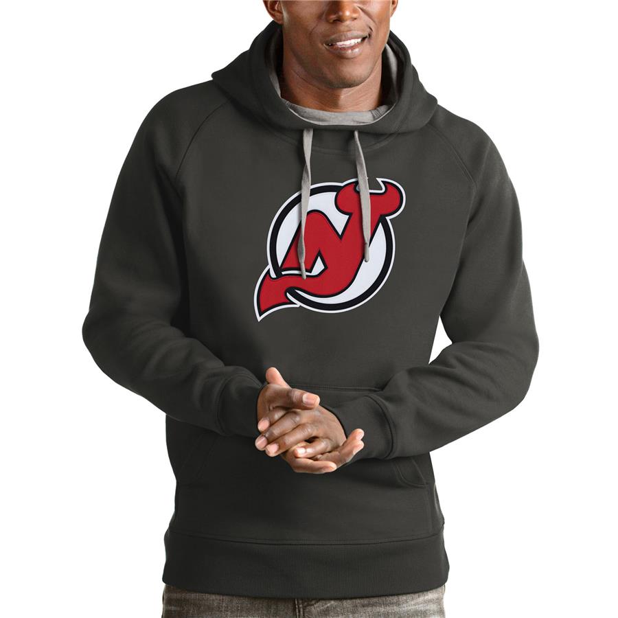 Худи New Jersey Devils Antigua Logo Victory (тёмно-серый)