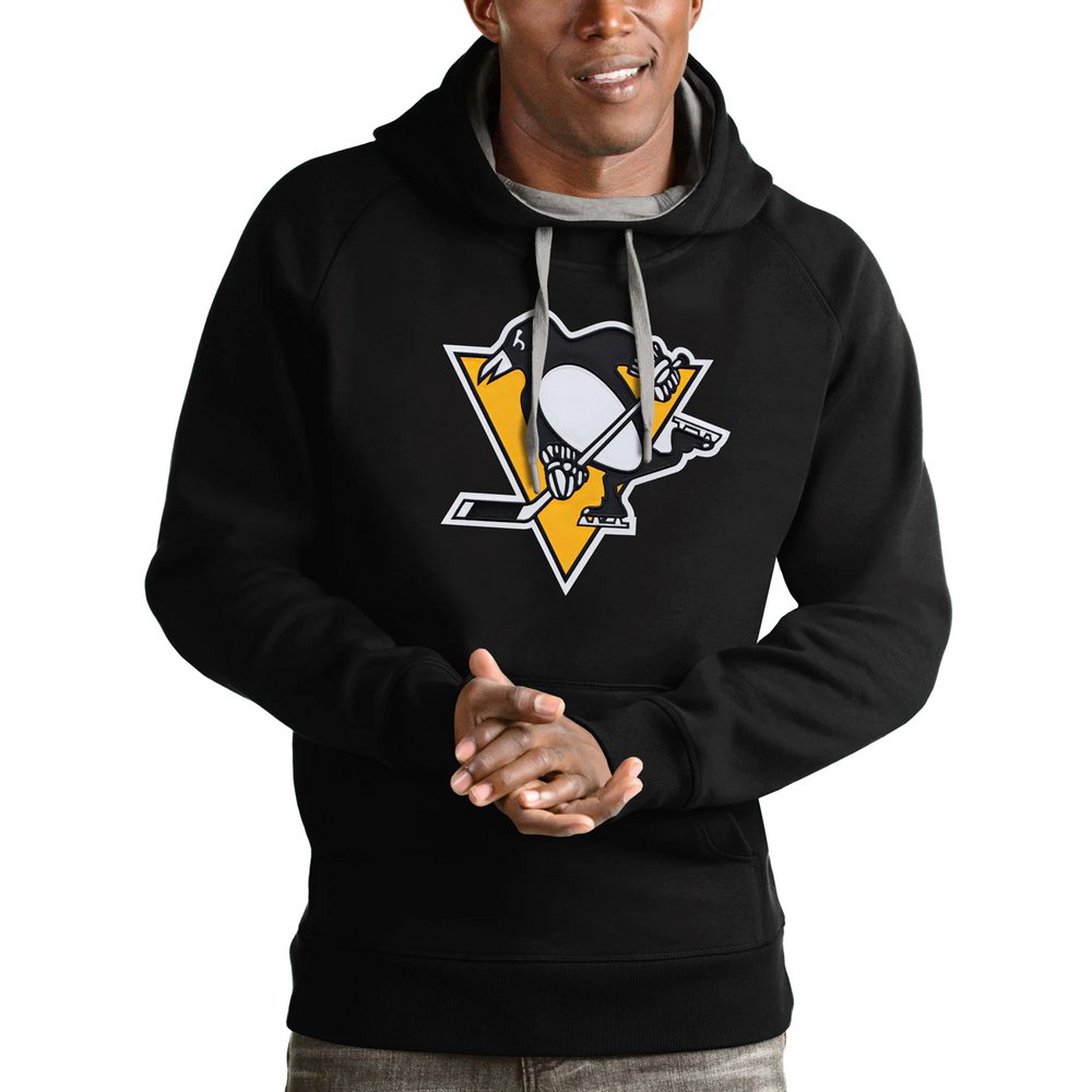 Худи Pittsburgh Penguins Antigua Logo Victory (чёрный)