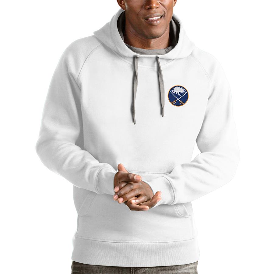 Buffalo Sabres Antigua Victory Pullover Hoodie - White