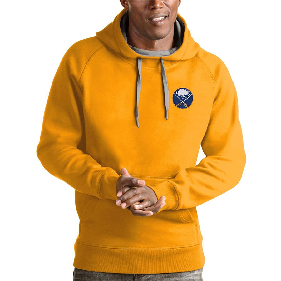 Buffalo Sabres Antigua Victory Pullover Hoodie - Gold