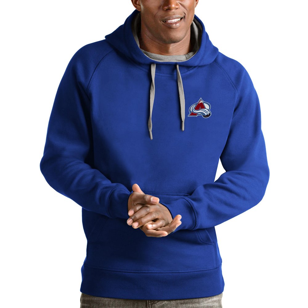 Colorado Avalanche Antigua Victory Pullover Hoodie - Blue