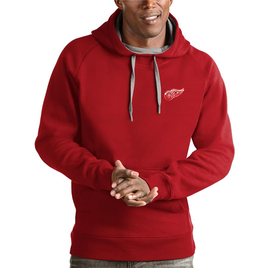Detroit Red Wings Antigua Team Victory Pullover Hoodie - Red