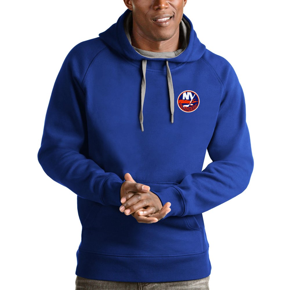New York Islanders Antigua Team Victory Pullover Hoodie - Royal