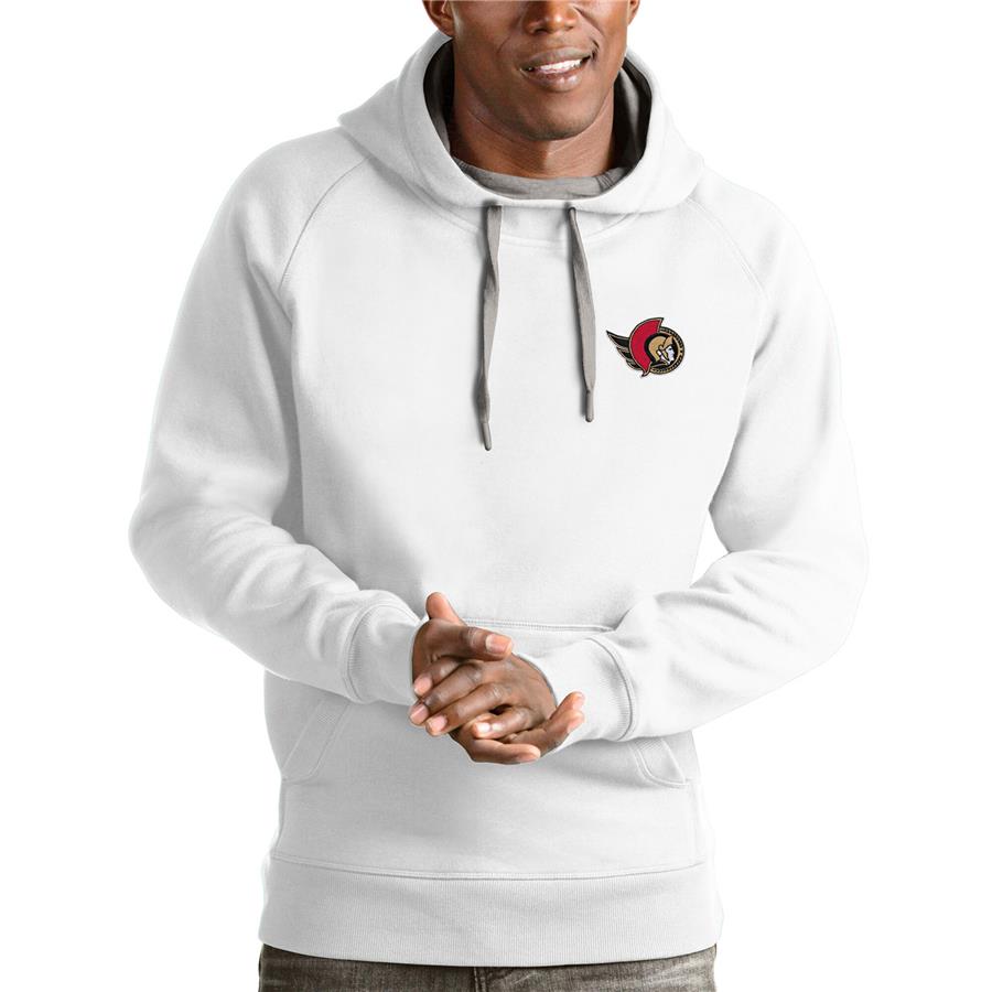 Ottawa Senators Antigua Victory Pullover Hoodie - White
